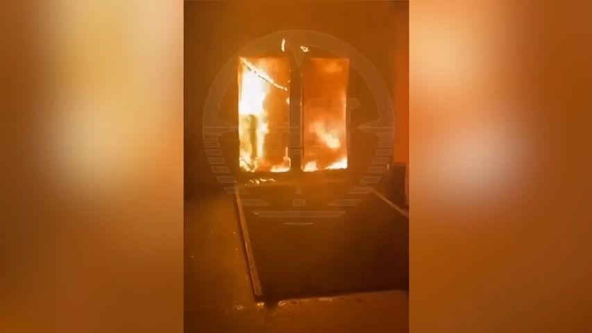 Video: V centru Moskvy vypukl velký požár